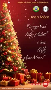 Cartão Interativo de Natal Bilingue